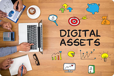 Vector representation of digital assets and analysis graph - The Law Office of Rebecca Sommer